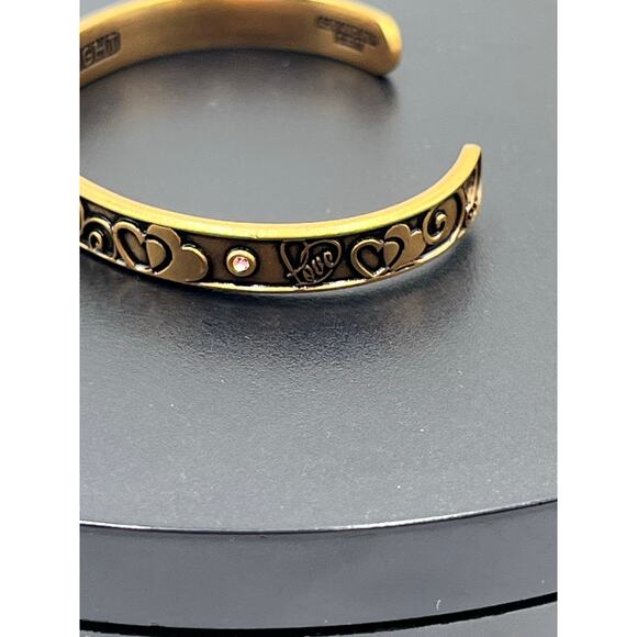 Alex and Ani Because I Love You Love Love Rafaelian Rose Gold Cuff Bracelet - Picture 10 of 10